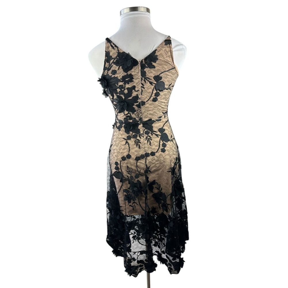 Dress the Population Audrey 3D Embroidered Fit & Flare Dress Women's Size Medium - Picture 14 of 16